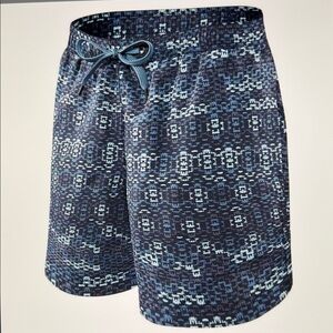 SAXX Cannonball 2N1 Swim Trunks Blue Size Small S
